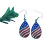 2024 Trending European & American Independence Day Rhinestone Star Flag Women's Earrings