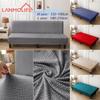 Jacquard Sofa Bed Cover High-quality Polar Fleece Fabric Armless Sofa Bed Cover Without Armrest For Living Room Stretch Folding