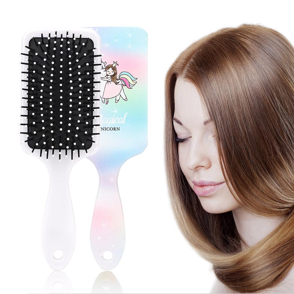 ABS Cartoon Horse Animal Print Massage Hair Comb Anti static Hairdressing Tool(Girl Horse)