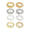 Closed Jewelry Connector Rings for DIY Projects, Double Hole Copper Base Findings, 40 Piece Set for Finishing Tasks