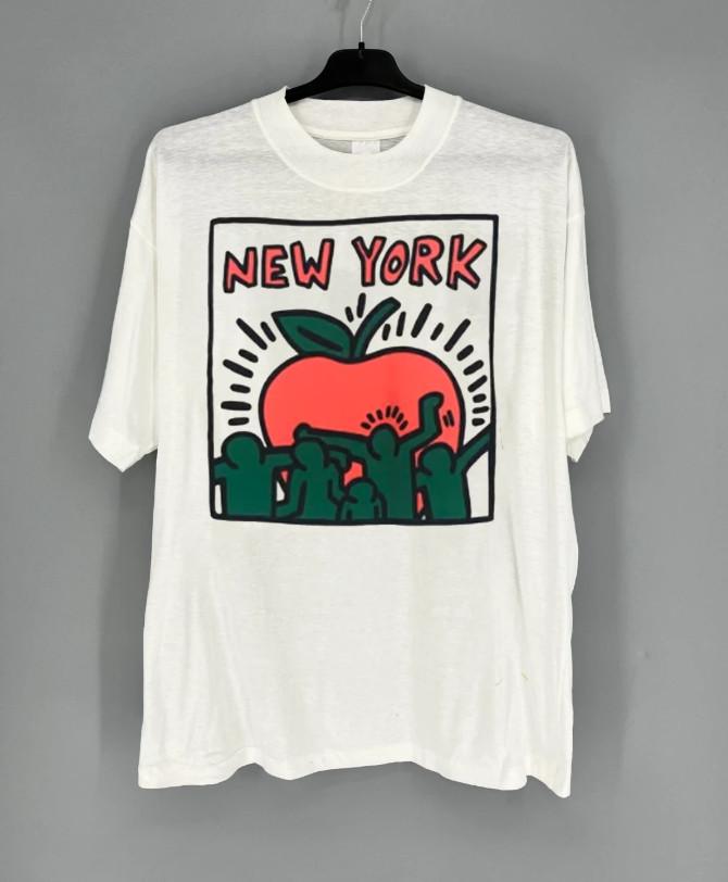 Keith Haring New York Big Apple Tshirt size S5XL Unisex T-Shirt S