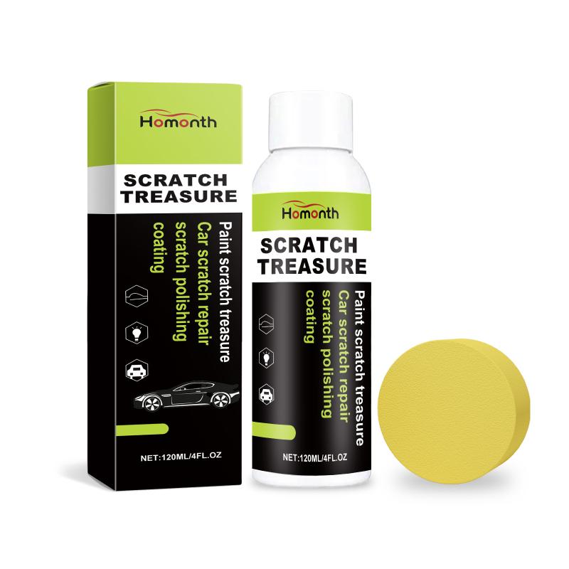 Car Scratch Remover Cream Paint Polish Restorer Remove Light Scratches Oxidation Safe Formula Kit with Applicator Sponge 120ML