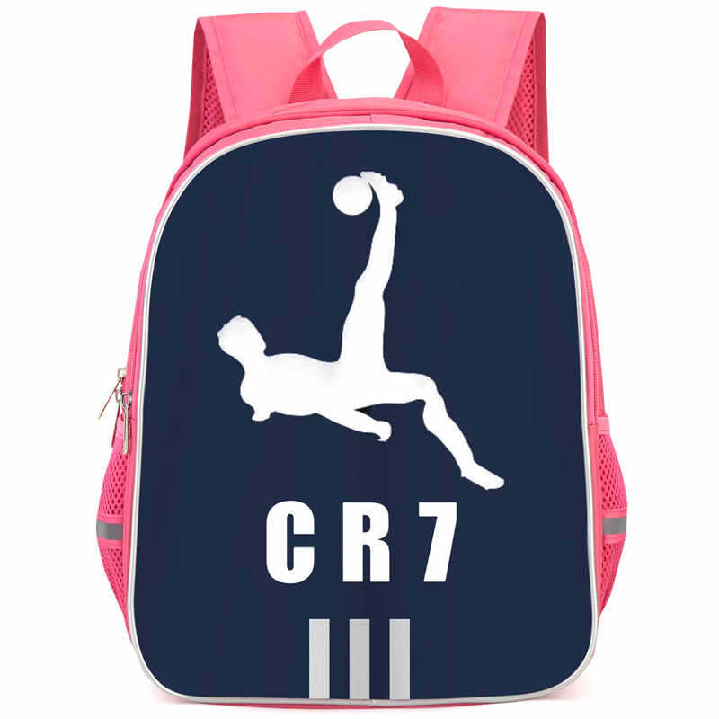 Cr7 Rucksack Hochauflösender Druck Große Kapazität Multifunktion Reißverschluss Oxford Rückenschutz Leichter Rucksack