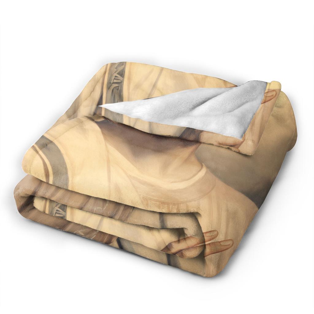 Soft Warm Blankets Children Ewan McGregor Jesus Art Print Throw Blanket  Flannel Bedspread For Couch Chair Sofa Bed Sofa Bed