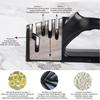 Kitchen 4 Segment Knife Sharpener Multifunctional Portable Non-slip Base Knife Sharpener Household Kitchen Gadgets Accessories