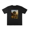 New Summer Trendy Brand Letter Pure Cotton Printing Men's and Women's Loose Short Sleeves Couple Crew Neck Short Sleeves