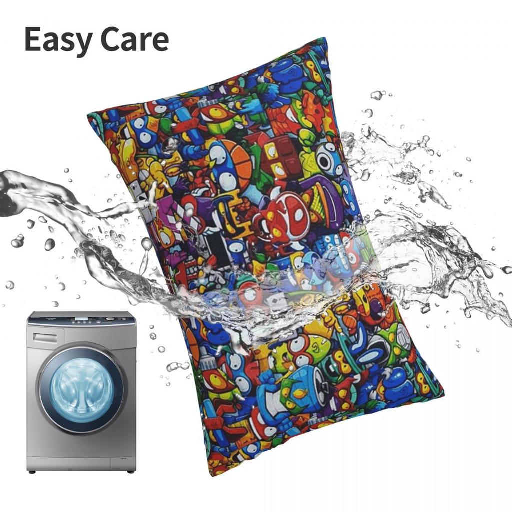 New Super Zings Cartoon Game Superzings Rectangle Pillowcase Cushion Cover Decor Bedroom Bed Home Comfort Throw Pillow