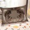 Feathery Patterned Rectangle Pillowcase Suitable For Sofa Bedroom Car Pillow Cover Cushion Rectangular Back Cushion