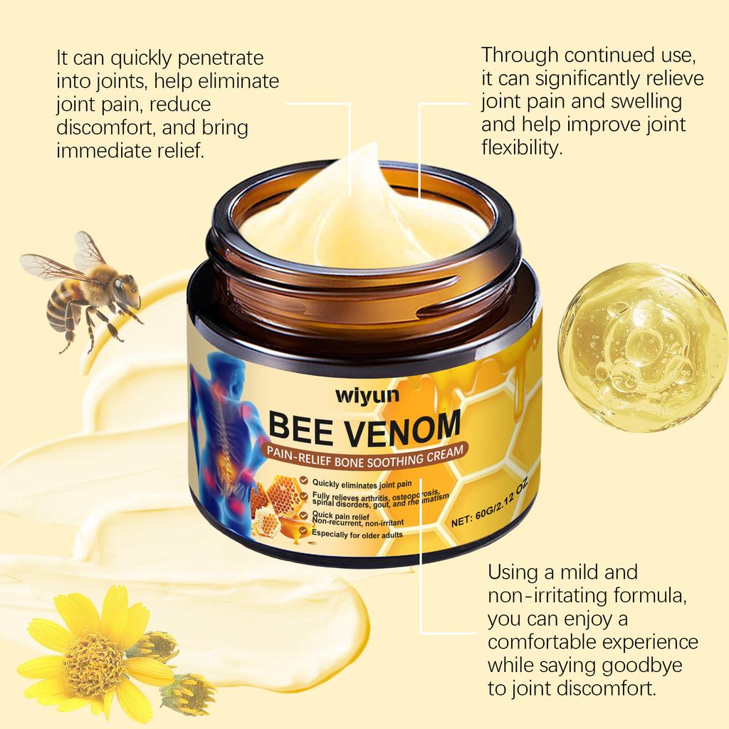 Beevenom New Bee Professional Treatment Gel Bee Cream for Shoulder Neck Waist and Legs and Joint Care 20g Relaxation Treatment