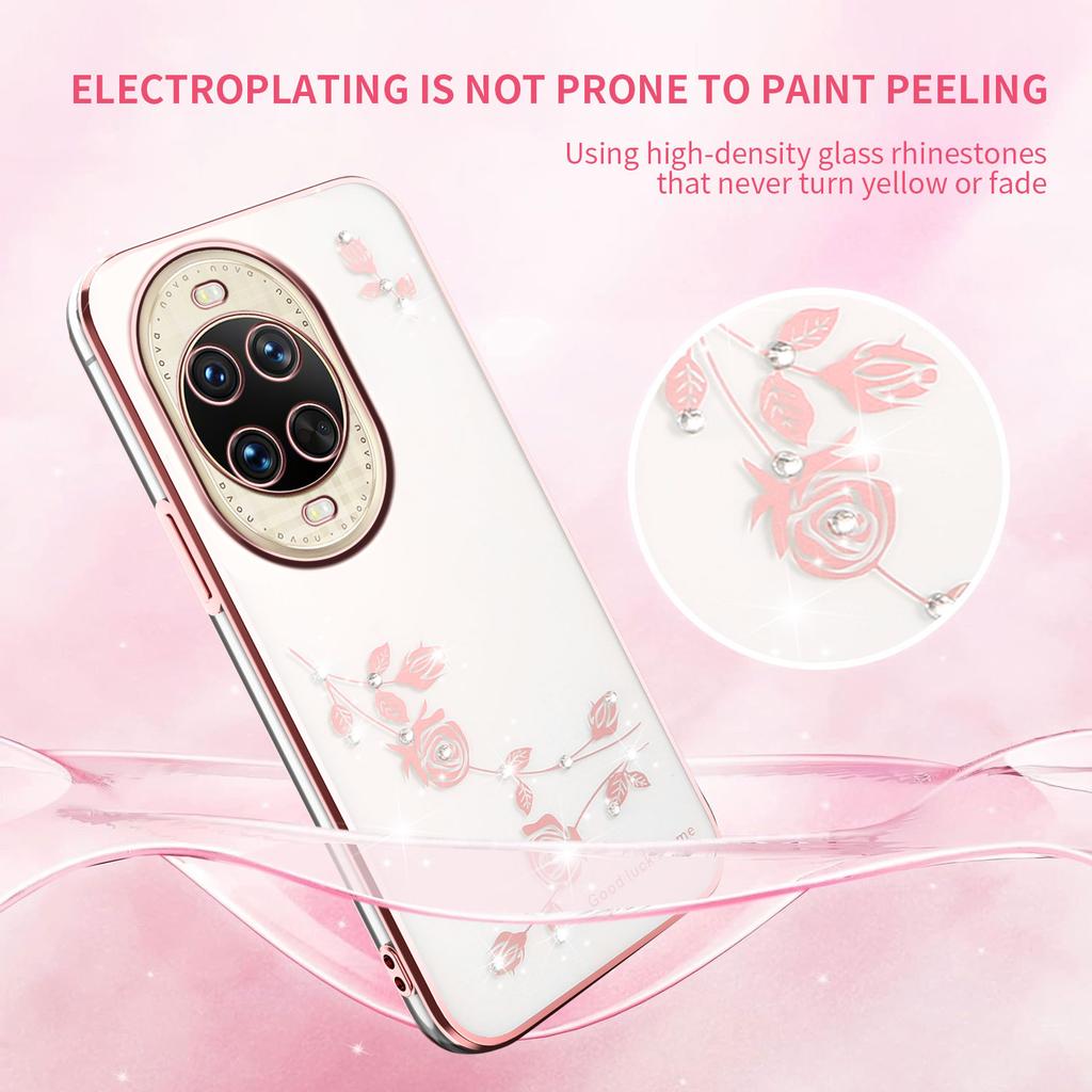 KADEM For Huawei nova 14 Ultra 5G Case Flower Rhinestone Decor TPU Phone Cover