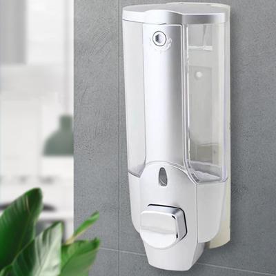 Yousheng 350ml Wand-montierter manueller Seifenspender Badezimmer Einfach nachfüllbarer Duschspender mit großem Fassungsvermögen für Shampoo und Spülung