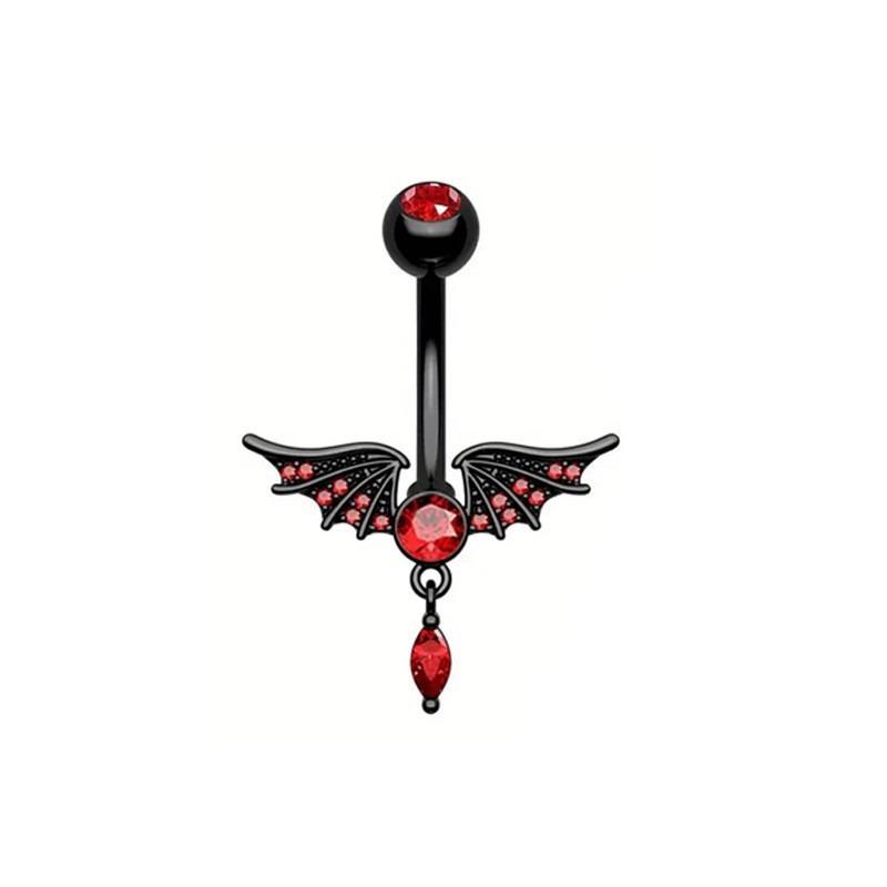 

Новое кольцо для пирсинга пупка из нержавеющей стали, персонализированная пряжка для пупка в форме змеи, модный пирсинг-аксессуар с черепом