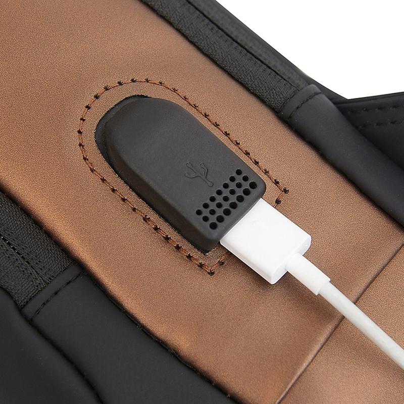 Herren Diebstahlsichere USB-Lade Umhängetasche - Multifunktionale Crossbody Sling Pack für Reisen & Täglichen Gebrauch