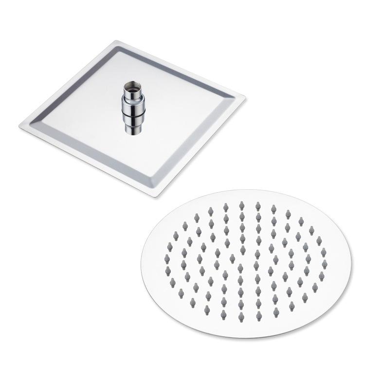 Hotel Bathroom Stainless Steel Rain Shower Head with Water Heater Nozzle