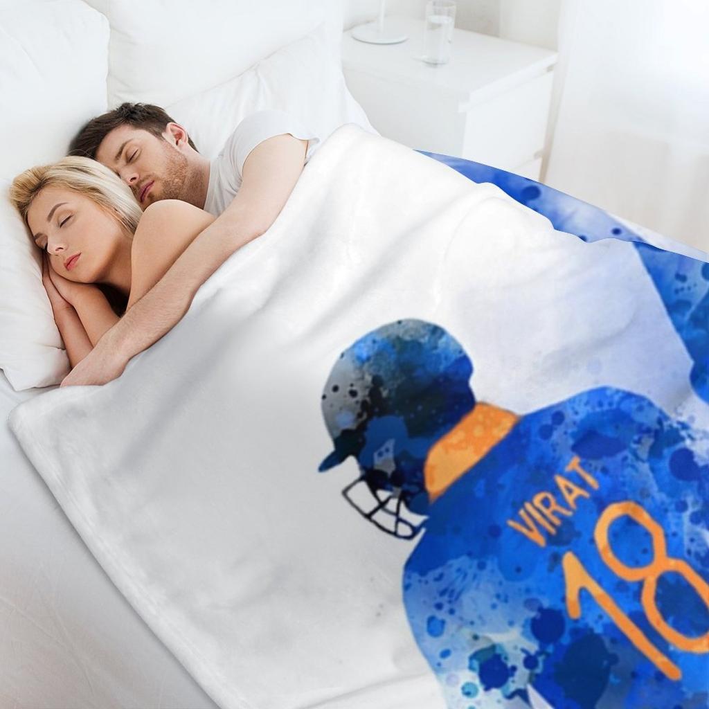 Virat Kohli 2#081022 Throw Blanket Soft Decorative Sofa Nap Stuffeds Blankets