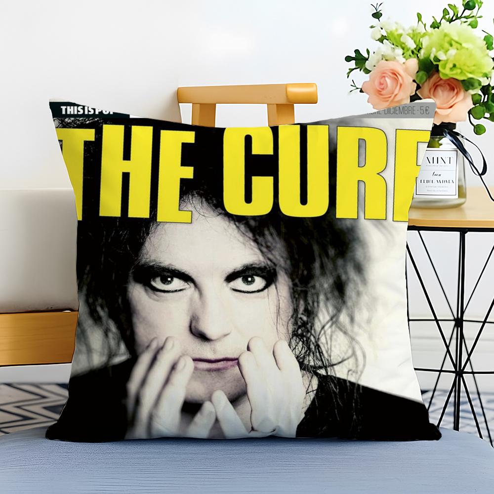 The CCure Rock Band Cushion Cover Washable Linen Pillowcase Soft for Sofa Bed Cozy Home Room Decor