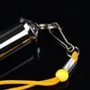 1Pcs Metal Whistle Travel Police Whistle Lifesaving Whistle Referee Sport Rugby Party Outdoor Whistle Training Yellow Lanyard