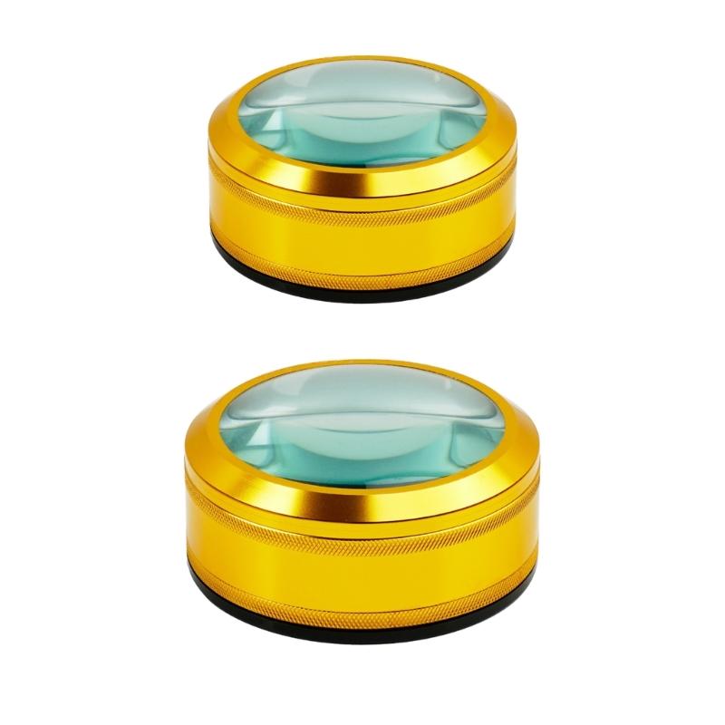 Pocket Desk Magnifying Glass Desktop Magnifier Reading Magnifying Glass Metal Magnifier for Reading Book Maps- Craft