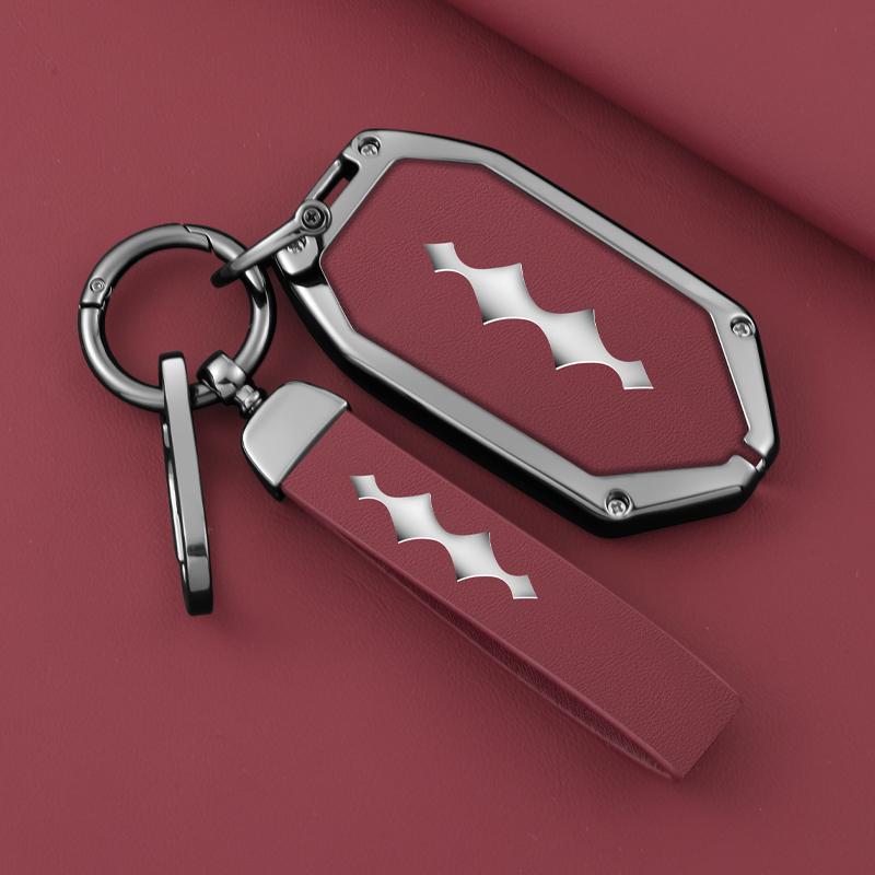 Car Key Cover For Byd Equation Leopard Super 5 Super 8 Super 3 9 Key Case Zinc Alloy Leather Car Key Case Protective Case