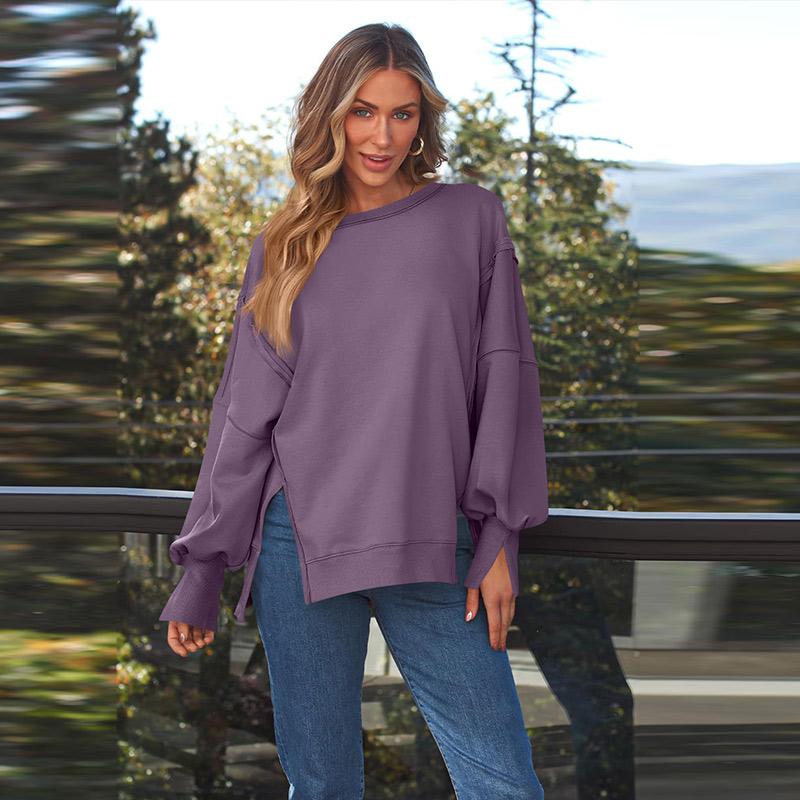 Womens Oversized Sweatshirts Hoodies Crewneck Shirts Fall Outfits Fashion Teen Girls Winter Clothes