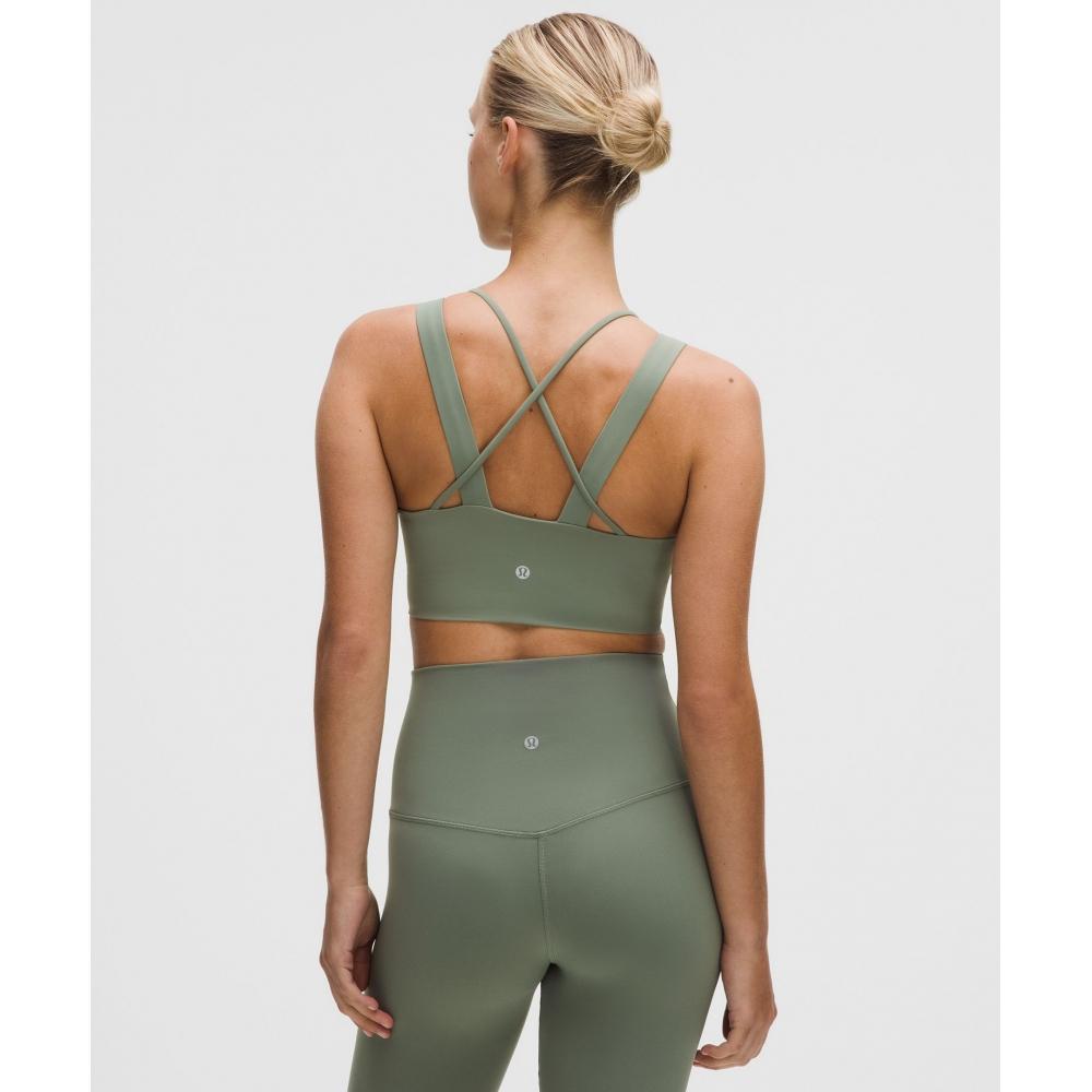 Lululemon Like A ClouD Longline brA  Light Support  D DD Cup Willow leAf