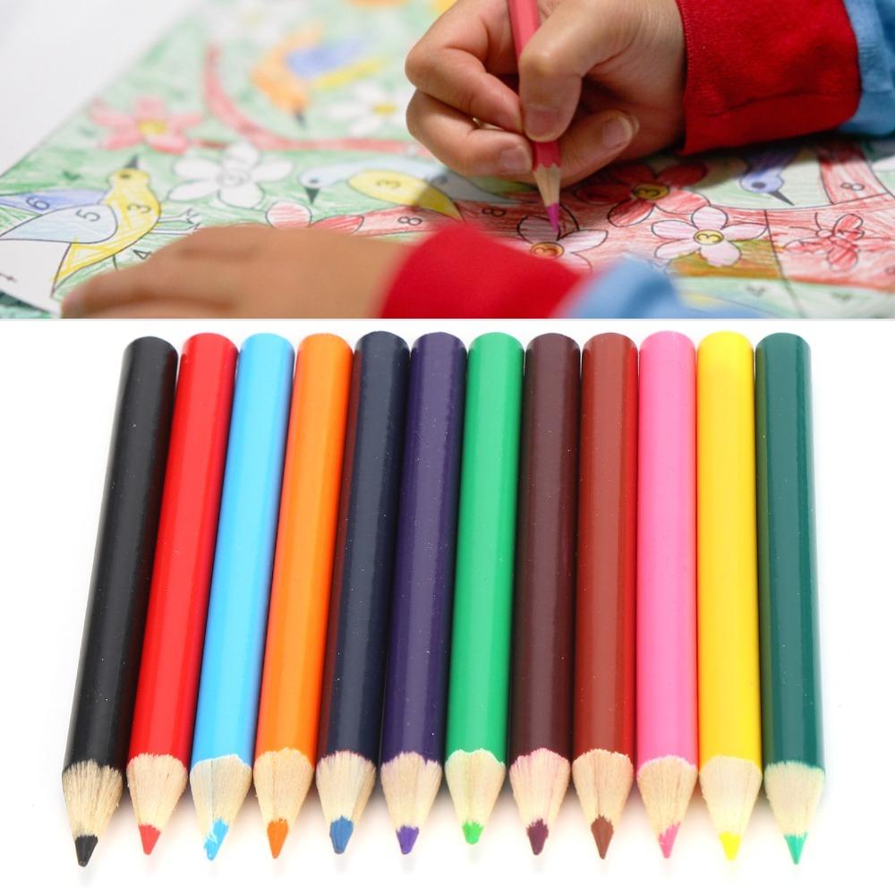Mini Drawing Pencils Wood Sketching Color Pencils Graffiti Art Pencils Office Casual Doodling