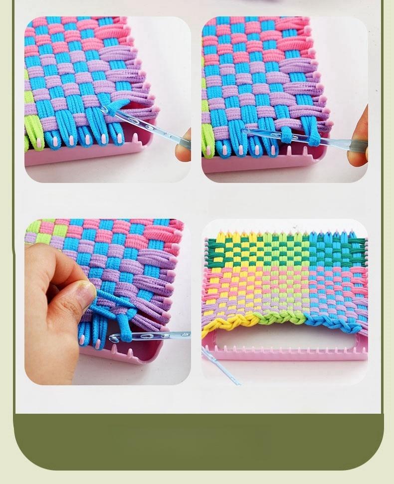 Bucles Elásticos Trenzados para Manualidades, Accesorios de Juguete, Cuerda Trenzada Tejida DIY para Niños, Niñas, Regalo de Cumpleaños