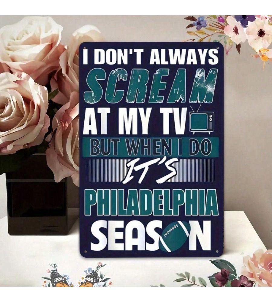 Vintage Philadelphia Eagles Metal Sign, Wall Art Poster for Bar & Fan Gift