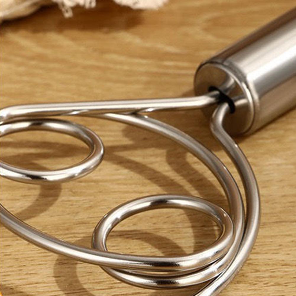 Stainless Steel Dough Whisk for Professional Kitchens and Home Cooking