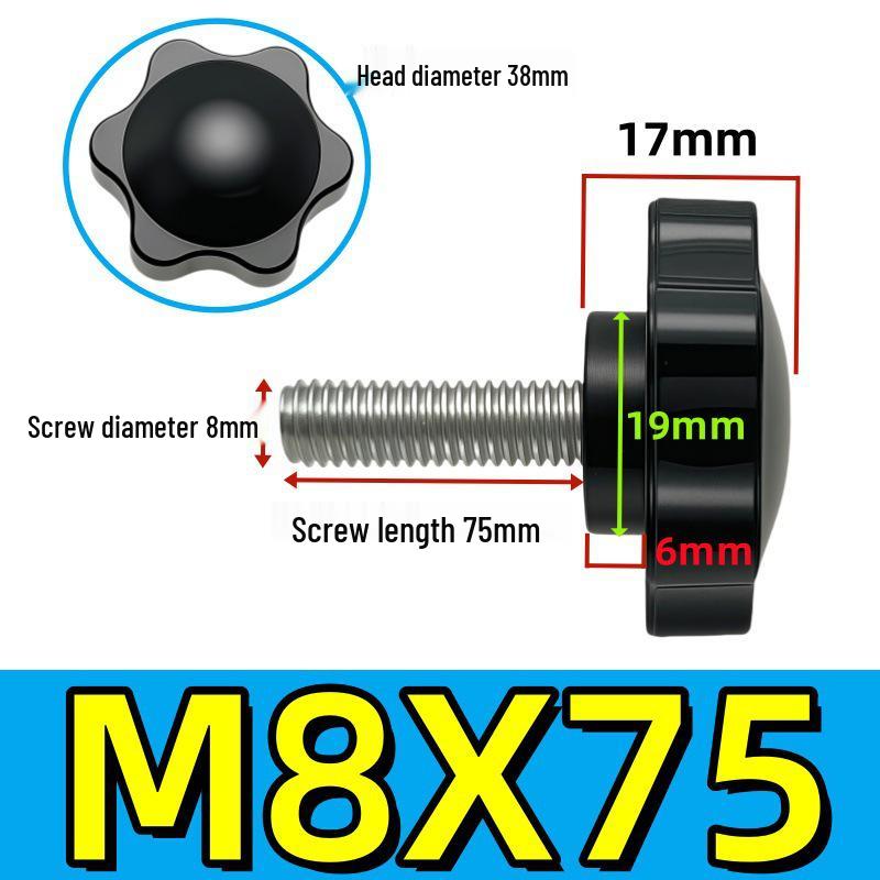 Adjustable Plum Blossom Plastic Head Star Handle Screw Bolt