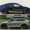 Car Vinyl Side Decals for Tesla Model Y Body Side Sticker Stripes Racing Style Decor Decal Modification Stickers 2Pcs
