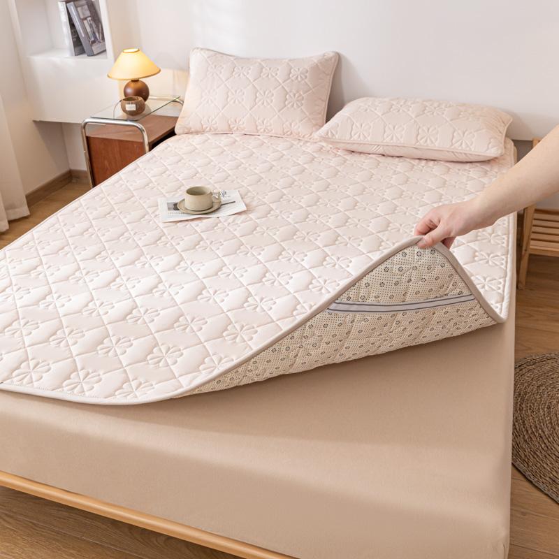 

1 шт. стеганые толстые наматрасники, водонепроницаемые чехлы для матрасов, всесезонные эластичные угловые ремни, подходят для кровати шириной до 30 см 90x200cm 1pcs