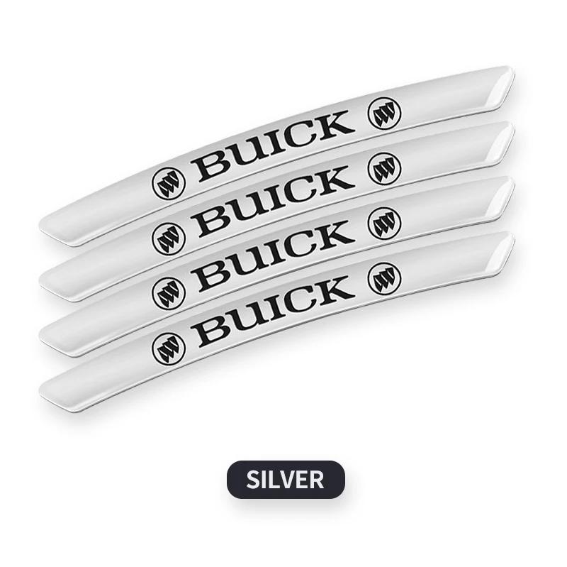 4Pcs Car Wheel Hub Rim Stickers Decals Auto Accessories For Buick Envision Excelle GT Verano Regal LaCrosse Encore enclave GL8 ZT1