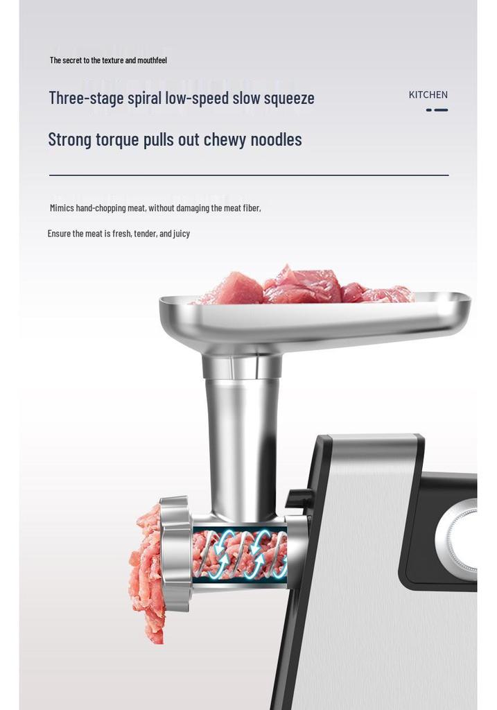 Stainless Steel Multi-Functional Electric Meat Grinder & Vegetable Cutter