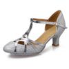 Womens Latin Dance Shoes Heeled Ballroom Modern Tango Sequin Dance Shoes heeled 5CM