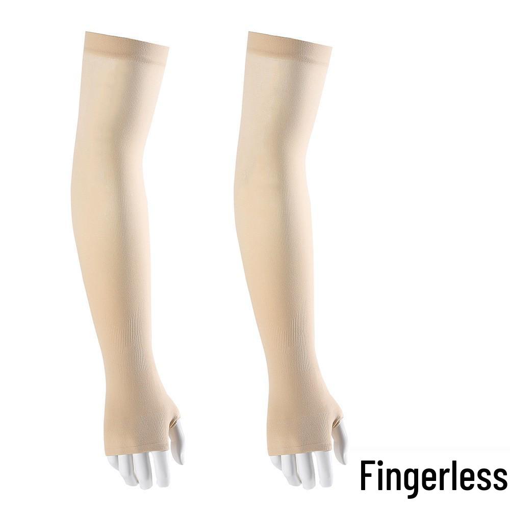 Unisex Fingerless Ice Silk Sunscreen Sleeves for Golf, Cycling, and Driving