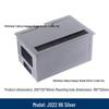 Aluminum Desk Cable Management Box with Recessed Panel and Wire Hole Cover