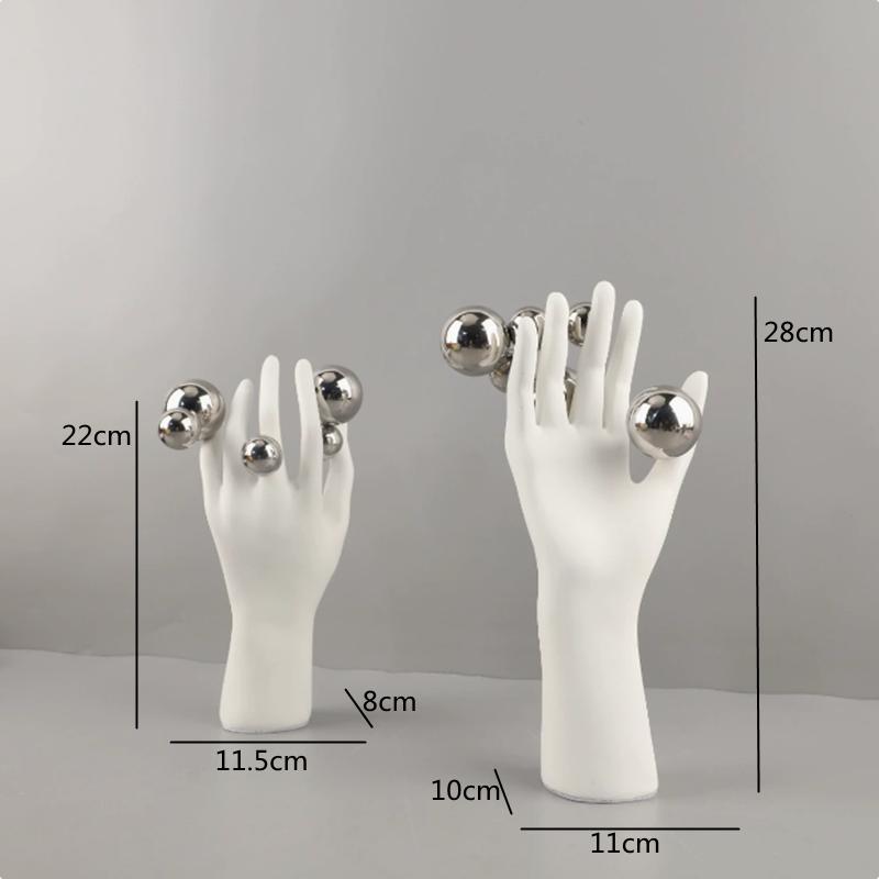 Abstract Art Figure Sculpture, Resin Decoration, Black and White Female Images, Statues, Gifts, Home Decoration Accessories