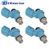 4 Pcs Fuel Injectors 10 Holes 6C5-13761-00 for Yamaha 2 4 Stroke FT F T 40 50 60 70 HP Outboard Engine 6C5-13761-00-00 6C5-13761