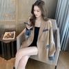Women's High-End Patchwork Blazer - Spring/Summer Casual Streetwear