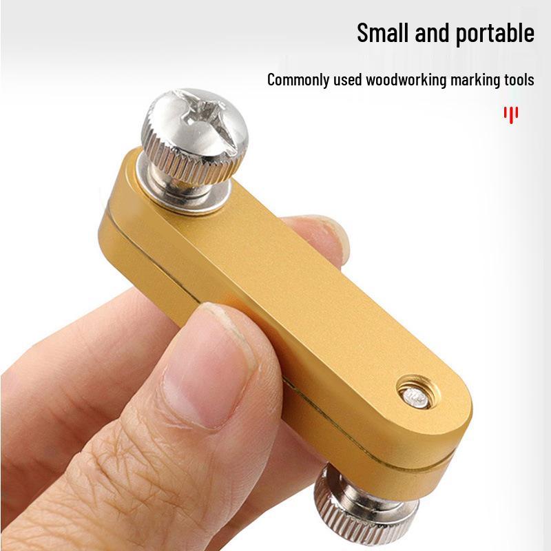 Steel Ruler Adjustable Positioning Block for Woodworking Marking and Straight Ruling.