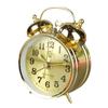 Vintage-style Metal Alarm Clock with Horseshoe Bell Sound, Spring-Wound for Students
