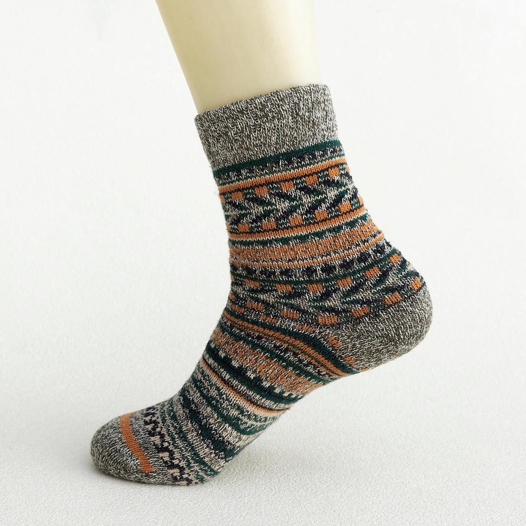 Pack Womens Socks Vintage Winter Soft Warm Cold Knit Wool Socks