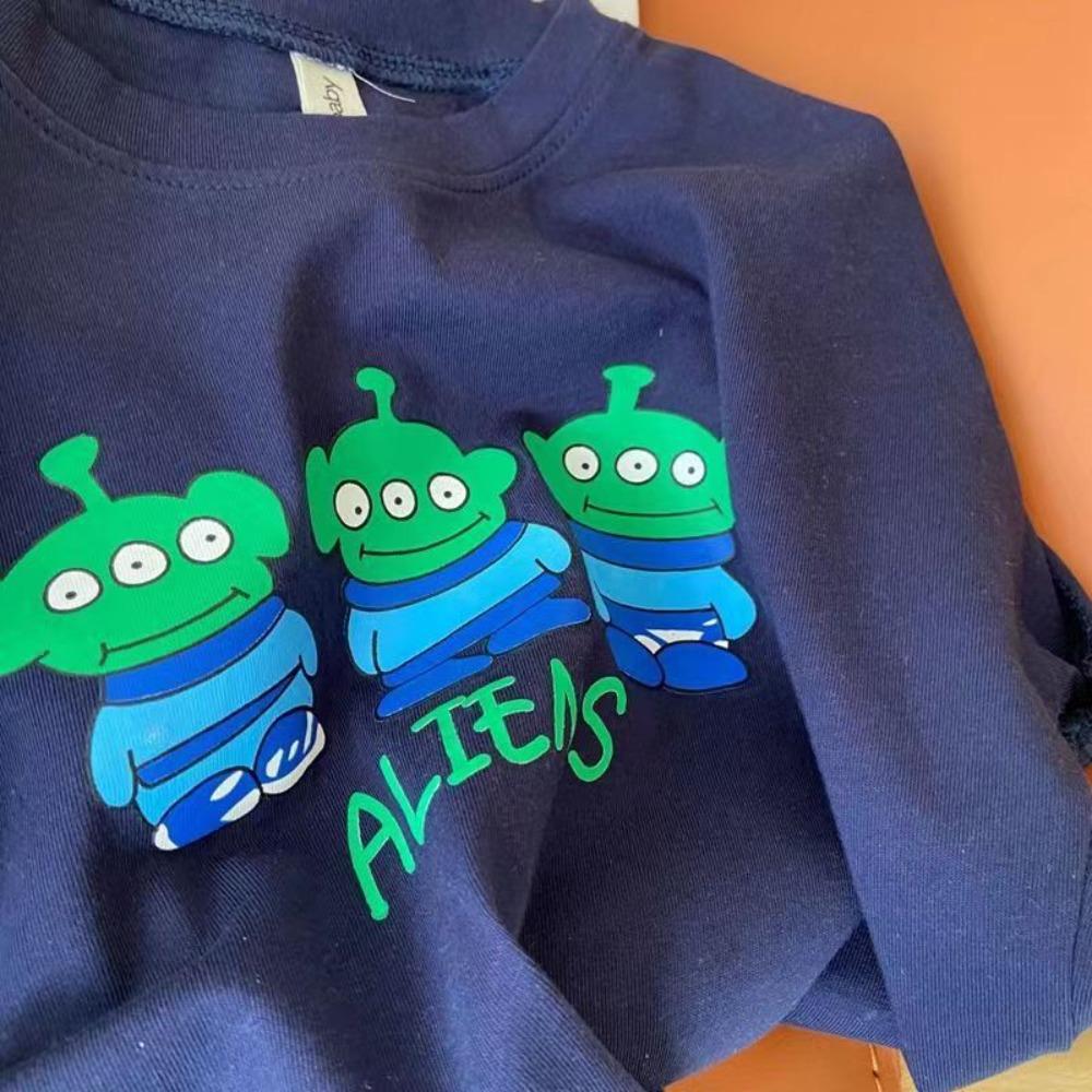 Short Sleeve TShirt 2023 Kids Summer Cartoon Bottoming Shirt Baby Unisex Printing Breathable Pure Cotton Trendy Crew Neck Tops 110