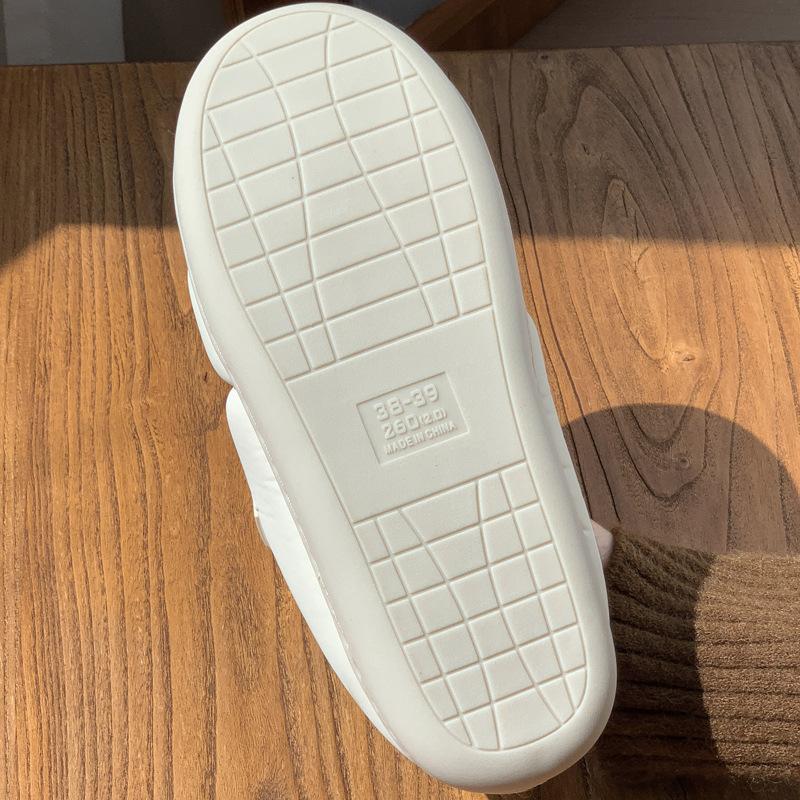 Vêtements d'extérieur coupe-vent Mingsheng chaussons chauds automne et hiver 2025 nouveau style couple à tête couvrante à fond épais d'intérieur