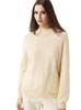 Brushed Wool Semi-High Neck Sweater for Women - Soft, Skin-friendly, Warm & Versatile Base Layer for Autumn/Winter.