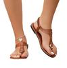 Fashion Fashion Women Sandals 2025 New Leather Flip Flops Summer Pinch Toe Beach Sandals for Women Non Slip Flat Sandals Sandalias Mujer