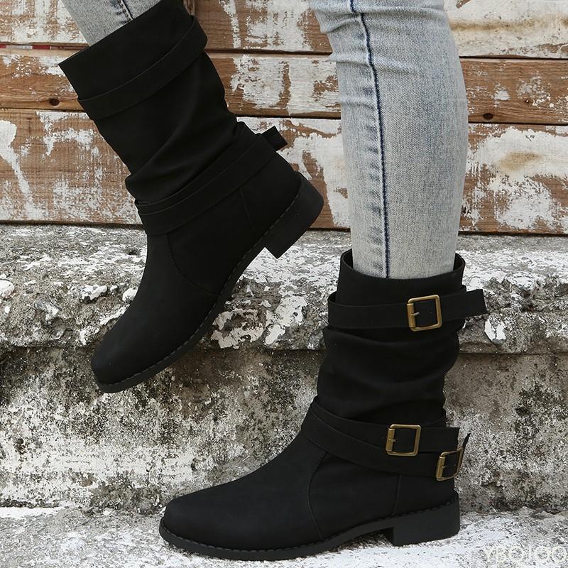 New autumn winter fashionable versatile women's casual boots simple comfortable women's shoes elegant women's shoes