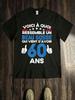 Unisex T-shirt Men'S New T-Shirt with Star English Slogan And Thumbs-Up Gesture, 60Th Birthday Theme Print Tee, Bre