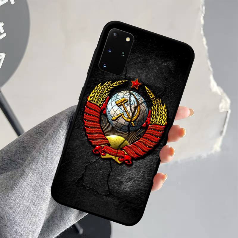 Vintage USSR CCCP Phone Case for Samsung S21 S10 Lite S20 Ultra S9 S8 Plus S7 S6 edge S5 cover
